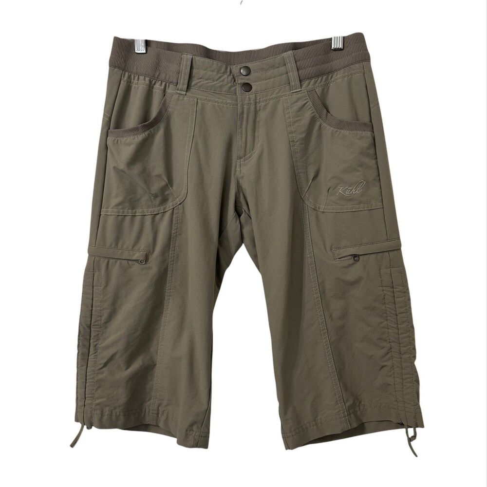 Kuhl Durango Knicker Capri Pants Womens Size 6 Taupe Outdoor Pockets Hiking Gorp